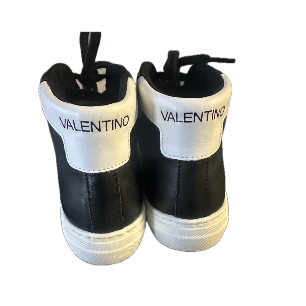 Valentino Black & White High-Top Sneakers
